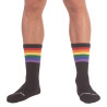 Barcode Berlin Chaussettes noires PRIDE GYM Rainbow